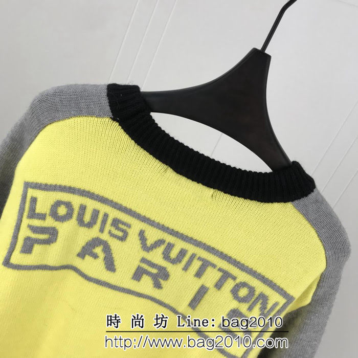Lv路易威登 19ss早春 拼色提花字母毛衣 非常好看的撞色搭配 採用羊毛混紡面料 ydi2068